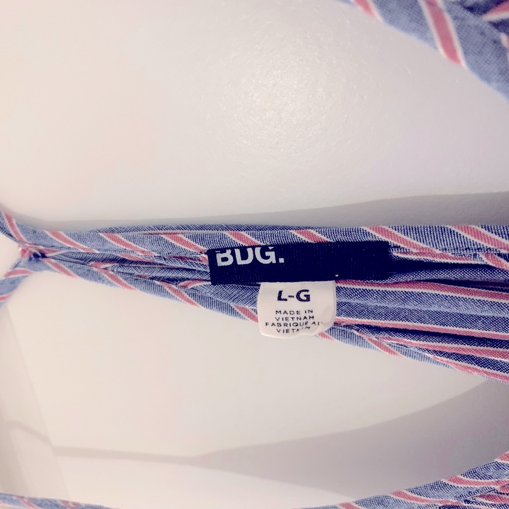 MOVING SALE | Women’s Urban Outfitters Charlotte Striped Slip Dress, Size L - Picture 6 of 7